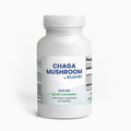 Supplement bottle labeled 'Chaga Mushroom by Rejuvrx' on a white background