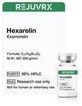 REJUVRX Hexarelin Exa morelin packaging with a vial on a white background