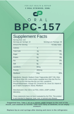 BPC-157 Oral Prrotocol 30 Day Supply