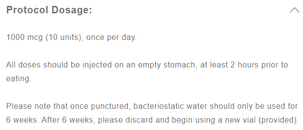 Medical dosage instructions for a specific medication